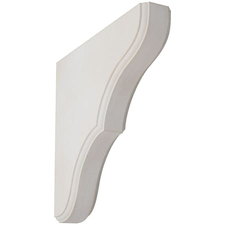 Ekena Millwork 1 3/4"W x 10"D x 10"H Stratford Wood Vintage Decor Bracket, Chalk Dust White BKTWD02X10X10STWH